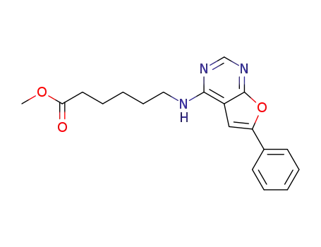 6-[(6-phenylfuro[2,3-d]pyrimidin-4-yl)amino]hexanoic acid methyl ester