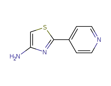 Molecular Structure of 89401-67-2 (2-PYRIDIN-4-YL-THIAZOL-4-YLAMINE)