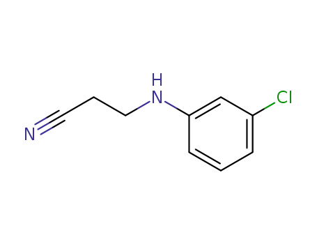 Molecular Structure of 54475-92-2 (3-(3-chlorophenylamino)propanenitrile)
