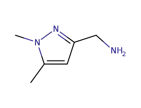 Molecular Structure of 423768-52-9 ((1,5-DIMETHYL-1H-PYRAZOL-3-YL)METHYLAMINE)