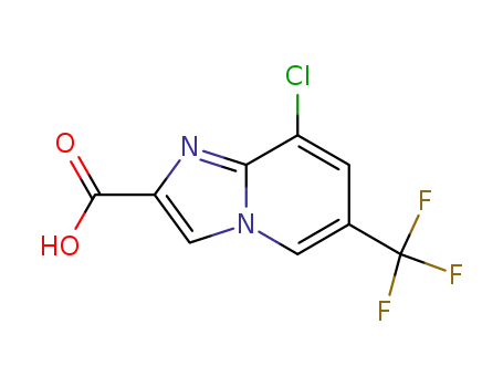 Molecular Structure of 353258-35-2 (8-CHLORO-6-(TRIFLUOROMETHYL)IMIDAZO[1,2-A]PYRIDINE-2-CARBOXYLIC ACID)