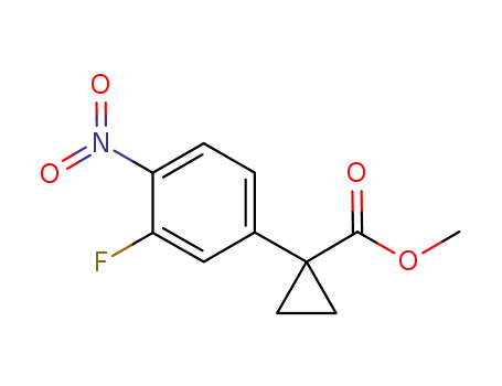 Cyclopropanecarboxylic acid, 1-(3-fluoro-4-nitrophenyl)-, methyl ester