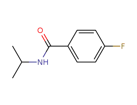 Molecular Structure of 70001-45-5 (4-Fluoro-N-isopropylbenzamide)