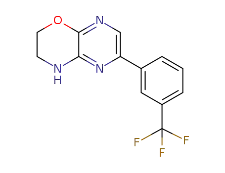 Molecular Structure of 1303587-98-5 (6-(3-(trifluoromethyl)phenyl)-3,4-dihydro-2H-pyrazino[2,3-b][1,4]oxazine)
