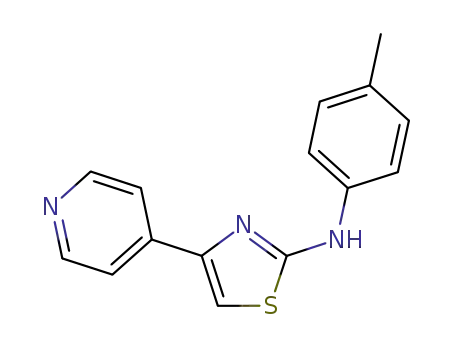 Molecular Structure of 315703-00-5 (N-(4-methylphenyl)-4-(4-pyridinyl)-1,3-thiazol-2-amine)