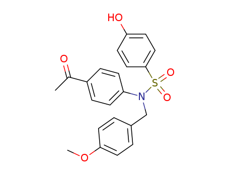 Benzenesulfonamide, N-(4-acetylphenyl)-4-hydroxy-N-[(4-methoxyphenyl)methyl]-
