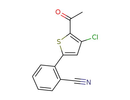 2-(5-acetyl-4-chlorothiophen-2-yl)-benzonitrile