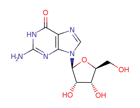 Molecular Structure of 26578-09-6 (L-Guanosine)