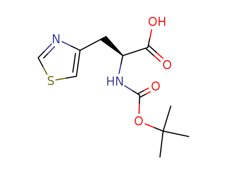 4-Thiazolepropanoicacid, a-[[(1,1-dimethylethoxy)carbonyl]amino]-,(aS)-