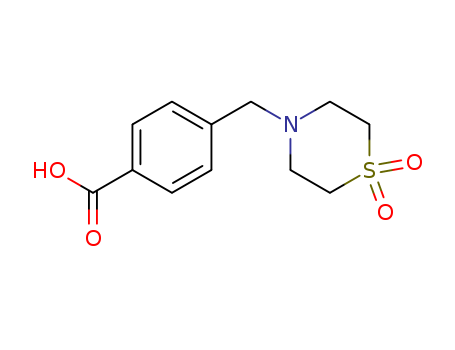 4-[(1,1-dioxidothiomorpholin-4-yl)methyl]benzoic acid