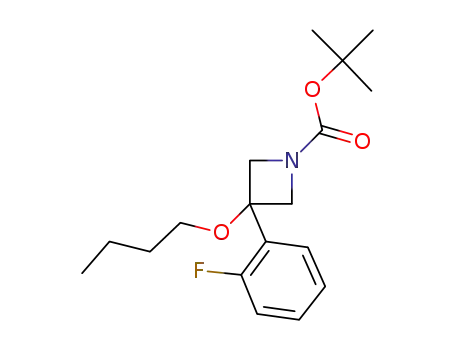 3-butoxy-3-(2-fluorophenyl)-1-(tert-butoxycarbonyl)azetidine