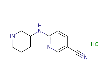 6-(piperidin-3-ylamino)pyridine-3-carbonitrile hydrochloride
