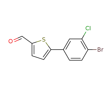 5-(4-bromo-3-chlorophenyl)thiophene-2-carbaldehyde