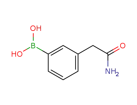 Molecular Structure of 521069-03-4 (3-(2-aMino-2-oxoethyl)phenylboronic acid)