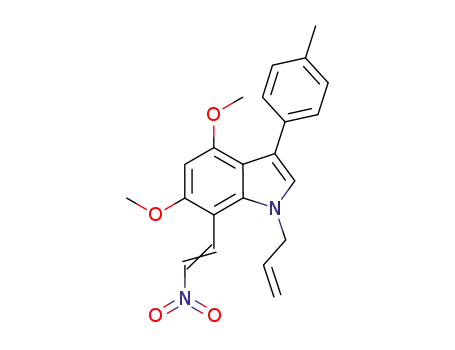 1-allyl-3-(4-methylphenyl)-4,6-dimethoxy-7-(2-nitrovinyl)-1H-indole