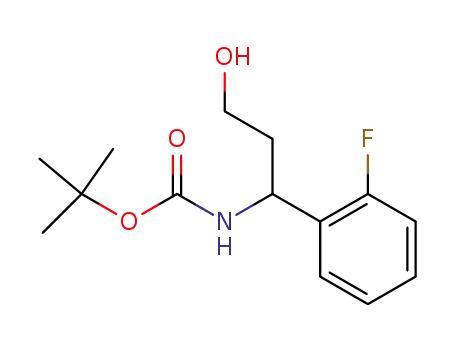 tert-Butyl [1-(2-fluorophenyl)-3-hydroxypropyl]carbamate