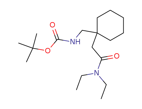 Molecular Structure of 898552-78-8 ((1-diethylcarbamoylmethyl-cyclohexylmethyl)-carbamic acid tert-butyl ester)