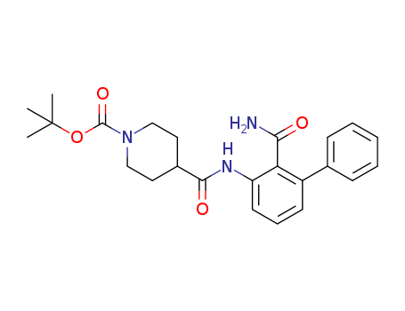 tert-butyl 4-(2-carbamoylbiphenyl-3-ylcarbamoyl)piperidine-1-carboxylate