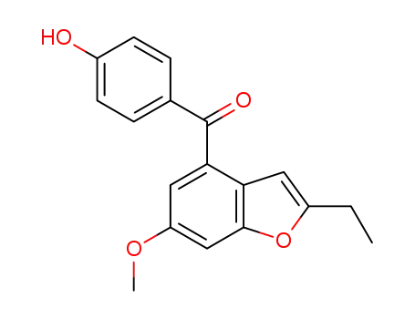 (2-ethyl-6-methoxybenzofuran-4-yl)(4-hydroxyphenyl)methanone