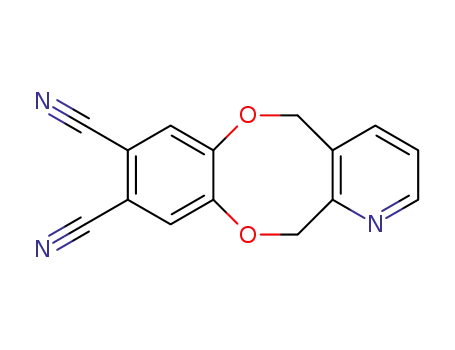 Molecular Structure of 1300042-55-0 (5,12-dihydrobenzo[2,3][1,4]dioxocino[6,7-b]pyridine-8,9-dicarbonitrile)