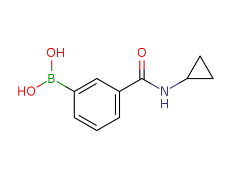 Molecular Structure of 850567-23-6 (3-(Cyclopropylaminocarbonyl)phenylboronic acid)