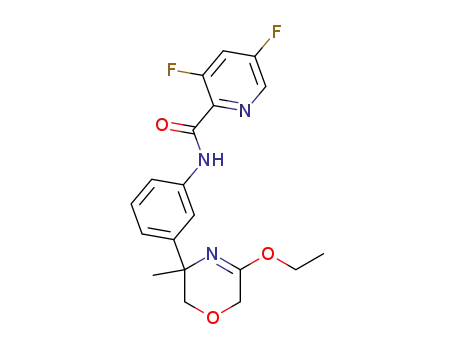 (RS)-3,5-difluoro-pyridine-2-carboxylic acid [3-(5-ethoxy-3-methyl-3,6-dihydro-2H-[1,4]oxazin-3-yl)-phenyl]-amide