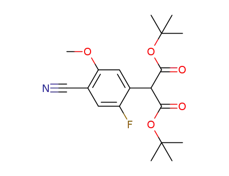 di-tert-butyl (4-cyano-2-fluoro-5-methoxyphenyl) propanedioate