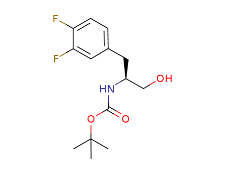 Carbamic acid, N-[(1S)-2-(3,4-difluorophenyl)-1-(hydroxymethyl)ethyl]-, 1,1-dimethylethyl ester