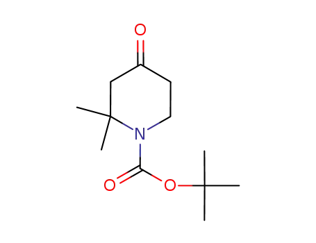 Molecular Structure of 346593-03-1 (2,2-DiMethyl-4-oxopiperidine-1-carboxylic acid tert-butyl ester)