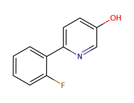 Molecular Structure of 859538-49-1 (6-(2-Fluorophenyl)pyridin-3-ol)