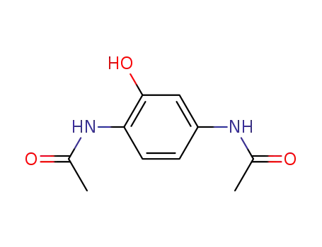 Molecular Structure of 59997-00-1 (Acetamide, N,N'-(2-hydroxy-1,4-phenylene)bis-)