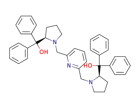 Molecular Structure of 1310579-92-0 ((2R,2'R)-1,1'-(pyridine-2,6-diylbis(methylene))bis[2-(diphenylmethanol)pyrrolidine])