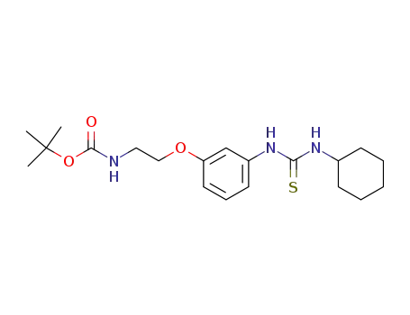tert-butyl 2-(3-(3-cyclohexylthioureido)phenoxy)ethylcarbamate