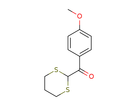 Molecular Structure of 73119-32-1 (Methanone, 1,3-dithian-2-yl(4-methoxyphenyl)-)