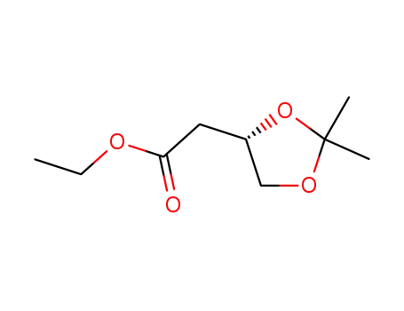 1,3-Dioxolane-4-acetic acid, 2,2-dimethyl-, ethyl ester, (S)-
