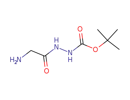 Molecular Structure of 23776-83-2 (tert-butyl 2-(aminoacetyl)hydrazinecarboxylate (non-preferred name))