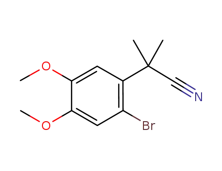 2-(2-bromo-4,5-dimethoxyphenyl)-2-methylpropanenitrile
