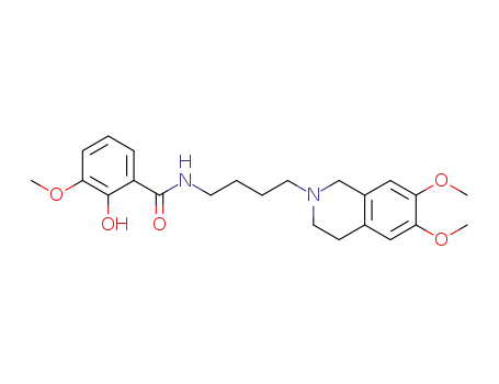 Molecular Structure of 1353004-57-5 (N-(4-(6,7-dimethoxy-3,4-dihydroisoquinoline-2(1H)-yl)-butyl)-2-hydroxy-3-methoxybenzamide)