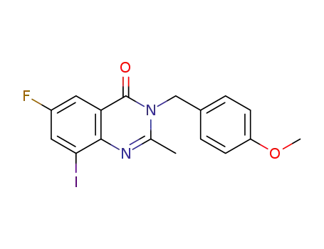 6-fluoro-8-iodo-3-(4-methoxybenzyl)-2-methyl-quinazolin-4(3H)-one