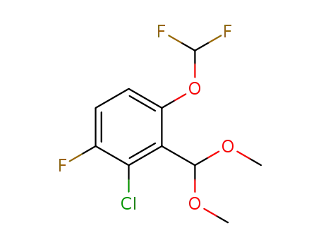 2-chloro-4-difluoromethoxy-3-dimethoxymethyl-1-fluorobenzene