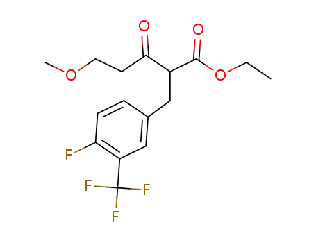 ethyl 2-[4-fluoro-3-(trifluoromethyl)benzyl]-5-methoxy-3-oxopentanoate