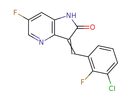 E/Z-3-(3-chloro-2-fluorobenzylidene)-6-fluoro-1,3-dihydropyrrolo[3,2-b]pyridin-2-one
