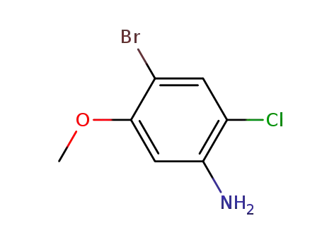 Molecular Structure of 98446-54-9 (4-Bromo-2-chloro-5-methoxyaniline)