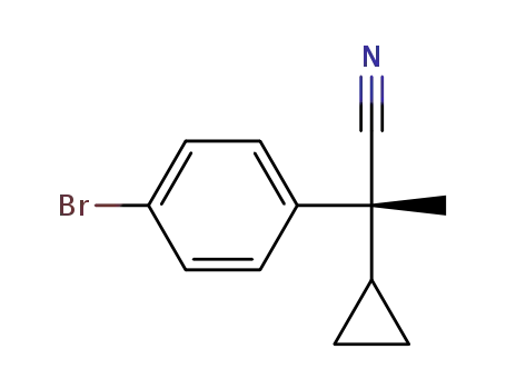 (R)-2-(4-bromo-phenyl)-2-cyclopropylpropionitrile