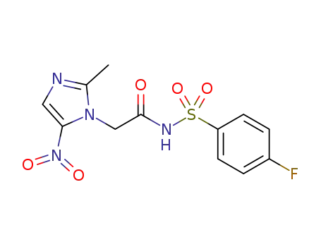 N-(4-fluorophenylsulfonyl)-2-(2-methyl-5-nitro-1H-imidazol-1-yl)acetamide