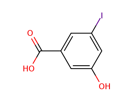Molecular Structure of 50765-21-4 (3-hydroxy-5-iodobenzoic acid)