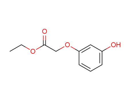 Molecular Structure of 68747-24-0 (Acetic acid, (3-hydroxyphenoxy)-, ethyl ester)