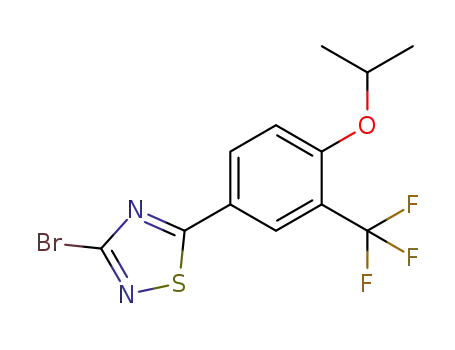 3-bromo-5-(4-isopropoxy-3-(trifluoromethyl)phenyl)-1,2,4-thiadiazole