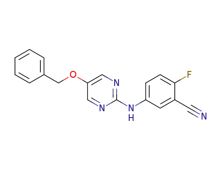5-[5-(benzyloxy)pyrimidin-2-ylamino]-2-fluoro-benzonitrile