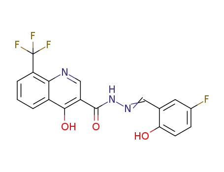 4-hydroxy-8-trifluoromethyl-quinoline-3-carboxylic acid (5-fluoro-2-hydroxy-benzylidene)-hydrazide